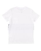 T-Shirt en Jersey de Coton léger rayures blanc